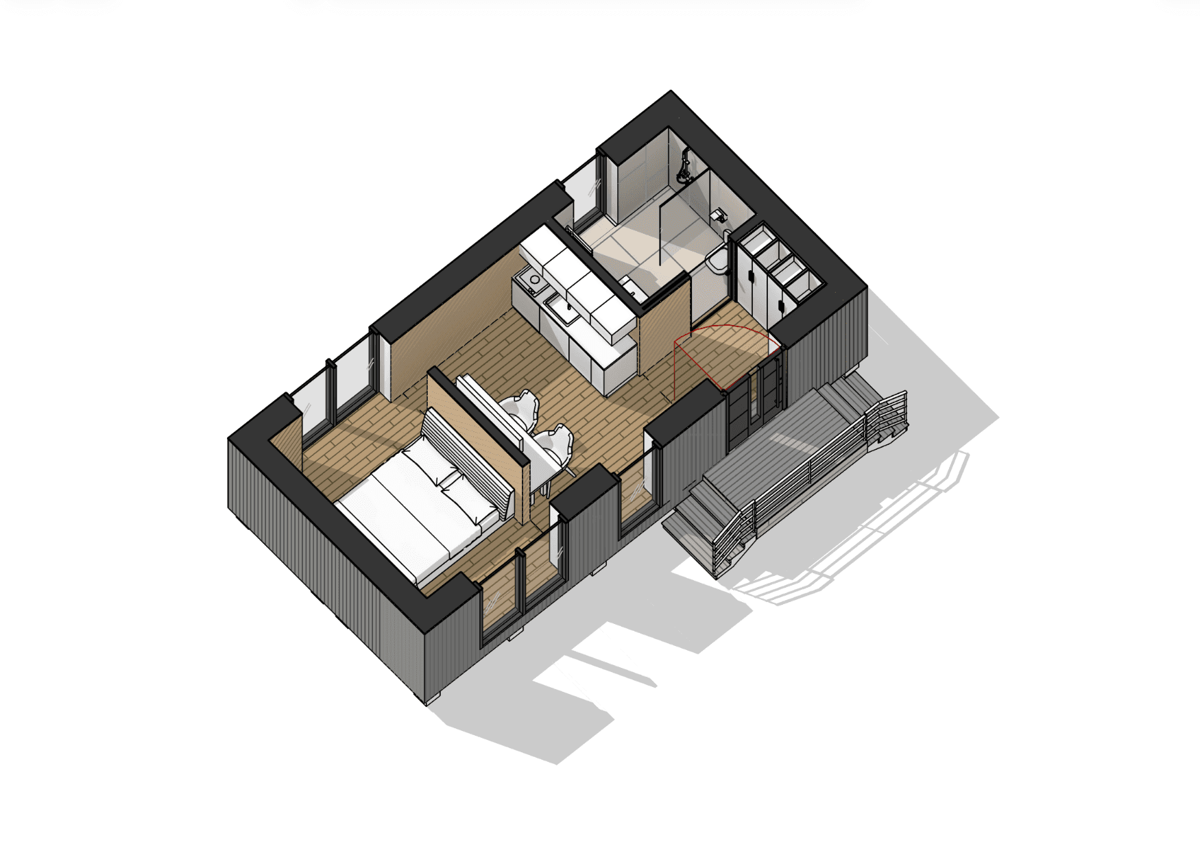 VN Modulhaus Musterhaus, Ansicht 6